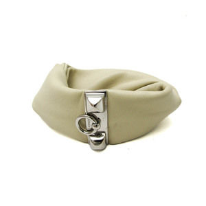 HERMES Beige Leather Bracelet